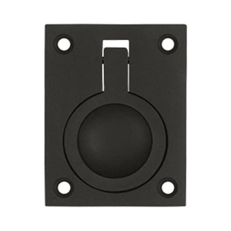 Patioplus 2.5 x 1.87 in. Flush Ring Pull; Oil Rubbed Bronze - Solid PA829680